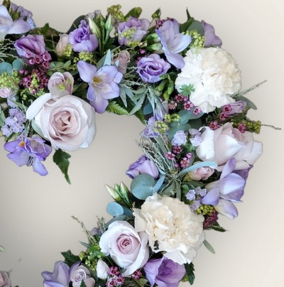 Lilac and Cream Open Heart