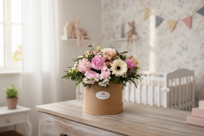 Baby Girl Hatbox