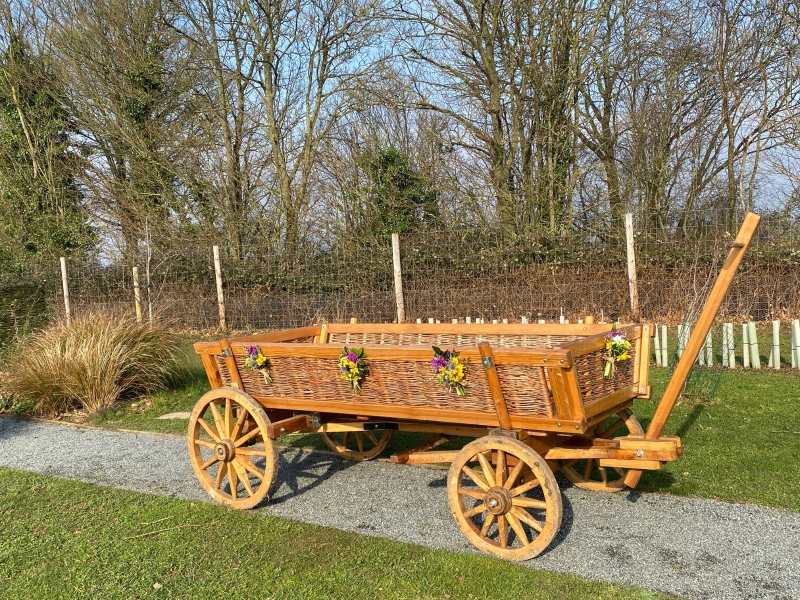 Funeral Cart Simple Arrangement (Old Park Meadow)