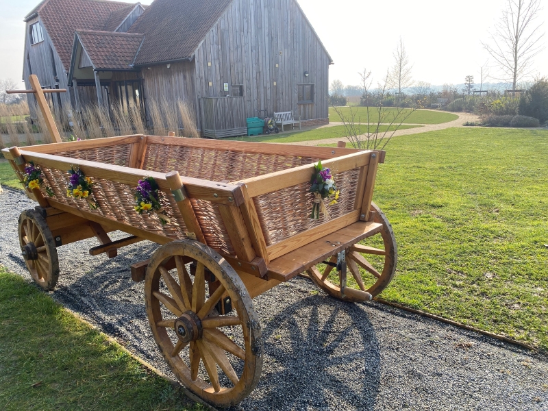 Funeral Cart Simple Arrangement (Old Park Meadow)