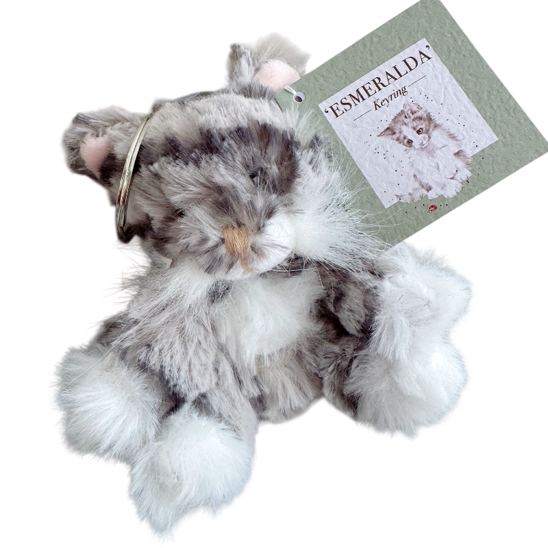 Wrendale 'Esmerelda' cat plush keyring