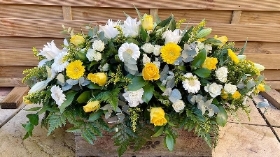 Classic mixed floral double ended casket spray (Other colours available)