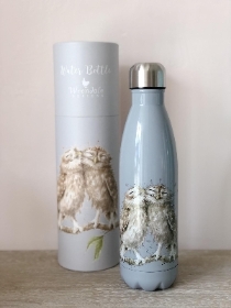 Wrendale Designs   'Birds of a Feather' owl water bottle