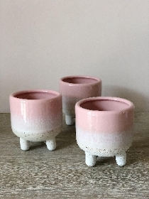 Sass & Belle mojave glaze pink mini planter