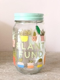Sass & Belle plant fund money jar