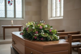 Tropical Double Ended Casket Spray