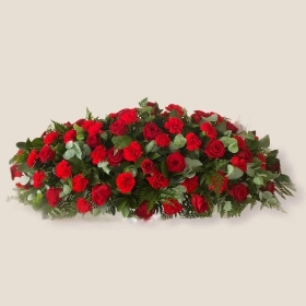 Rose and Carnation Double Ended Casket Spray