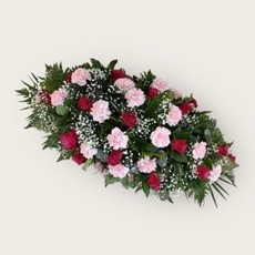 Rose and Carnation Double Ended Casket Spray