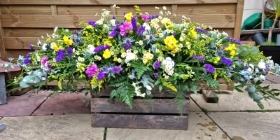 Meadow Style Double Ended Casket Spray