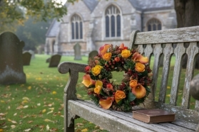 Autumnal Colours Mixed Wreath