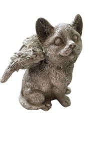 Cat Angel Grave Decoration (Standing up Cat)