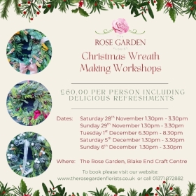 Christmas Wreath Workshop Saturday 5th December
