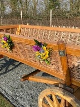 Funeral Cart Simple Arrangement (Old Park Meadow)