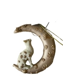 Gisela Graham Cat and Gold Moon