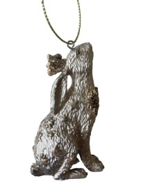 Gisela Graham Gold Rabbit Decoration