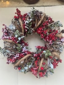 Gisela Graham Metal Berry Wreath