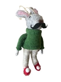 Gisela Graham Mouse with Moustache