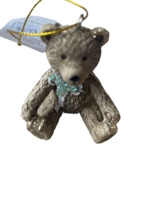 Gisela Graham Teddy Bear Decoration (Brown)