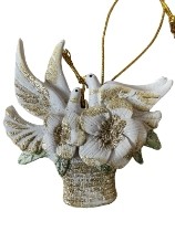 Gisela Graham Two Doves Decoration