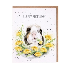 Wrendale Guinea Pig Birthday Card