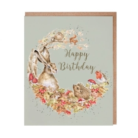Wrendale Hare Birthday Card